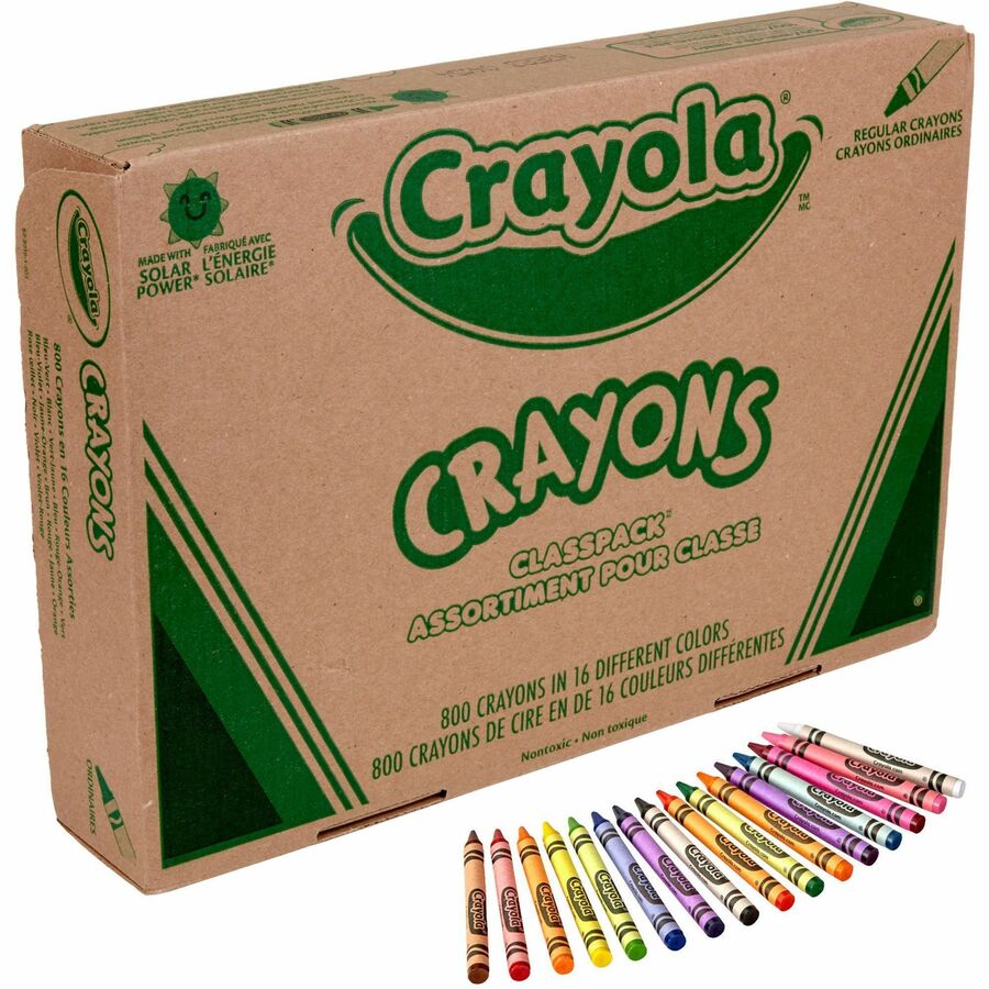  Crayola Crayon Classpack, Bulk School Supplies, 64