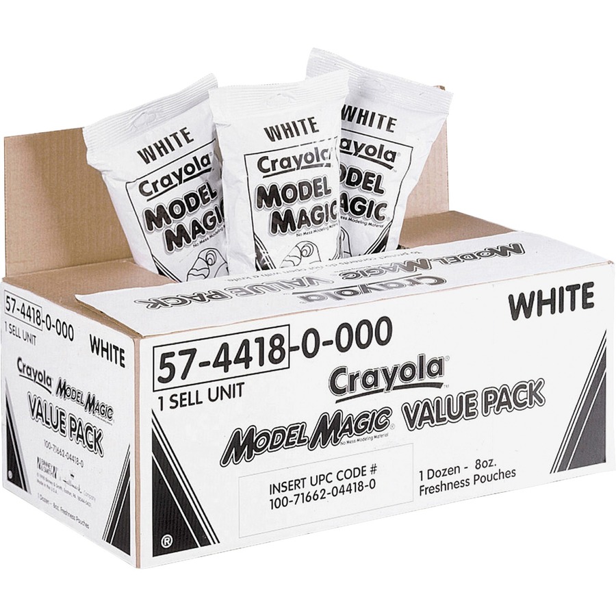 Crayola Model Magic Modeling Compound 8 oz White 6 lbs