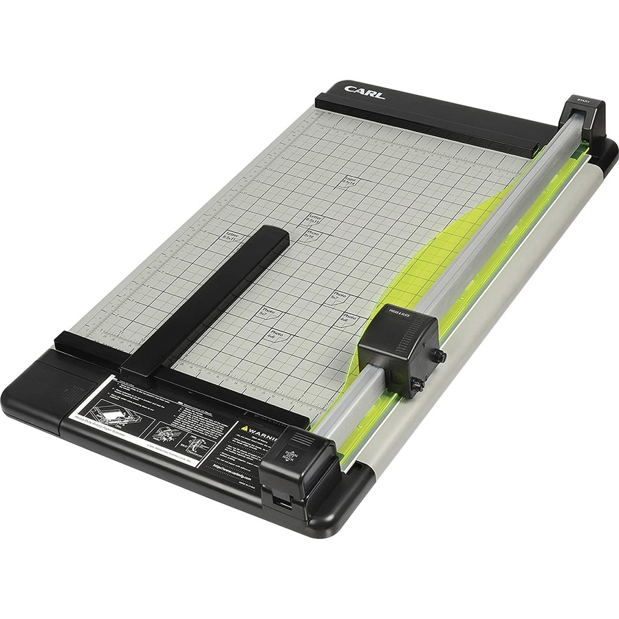 CARL Heavy-Duty Metal Base 18 Paper Trimmer - 1 x Blade(s)Cuts 36Sheet - 18  Cutting Length - Straight, Perforated Cutting - 0.8 Height x 14 Width -  Metal Base, Acrylonitrile Butadiene Styrene (