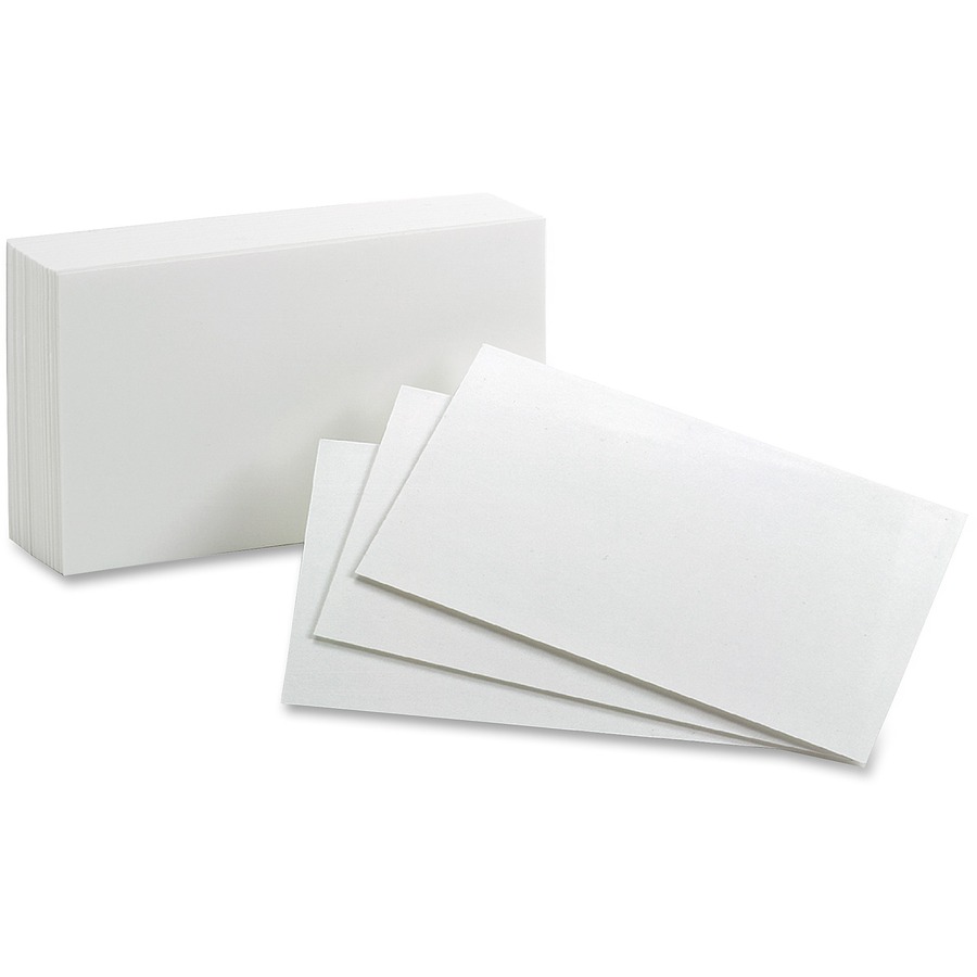 Different Colored Blank Index Cards Isolated Stock Photo by