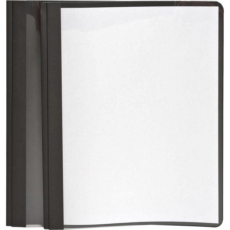 Oxford Clear Front Report Cover 3 Fasteners Letter 1/2 Capacity