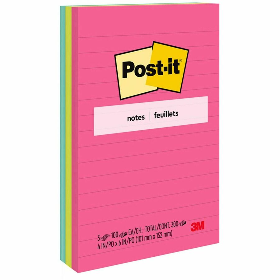 Post-it MMM660YW Lined Notes 4