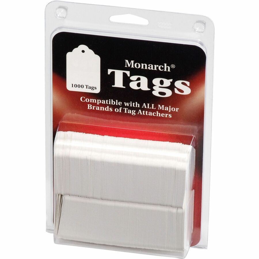 Monarch Stringless White Tags - Zerbee