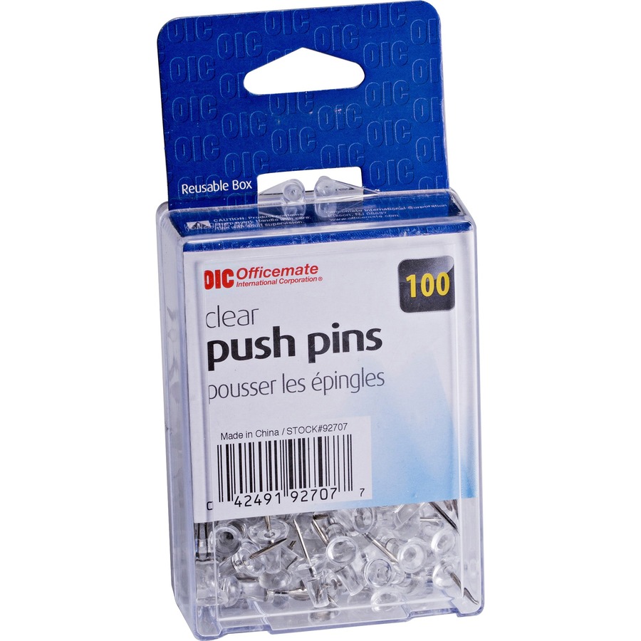 Map Tacks Push Pins Small Size 300 Packs (White, 1/5 Inch)