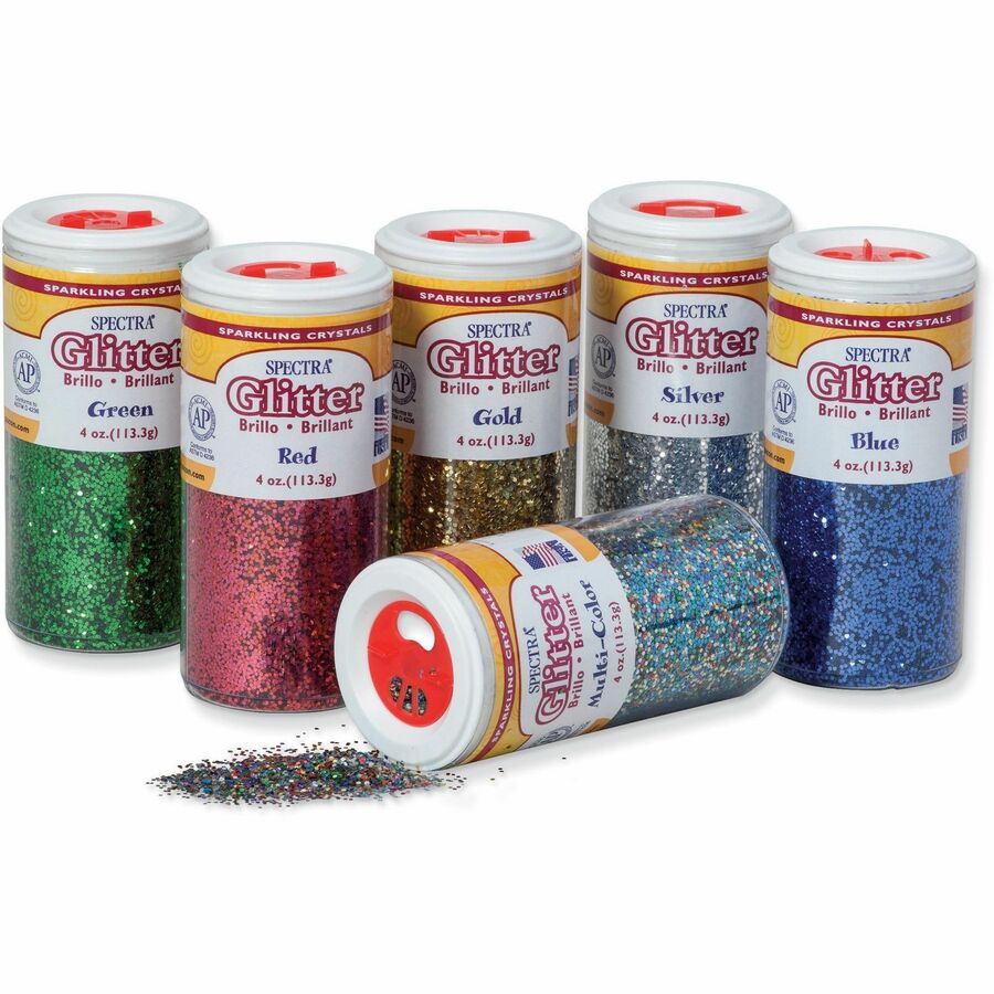 16 ounce Silver Glitter Shaker Bottle