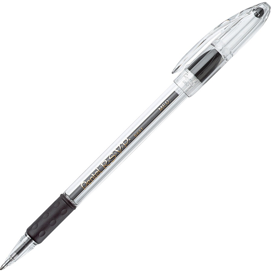 Pentel R.S.V.P. Ballpoint Pen, Medium Point, Black - PENBK91A