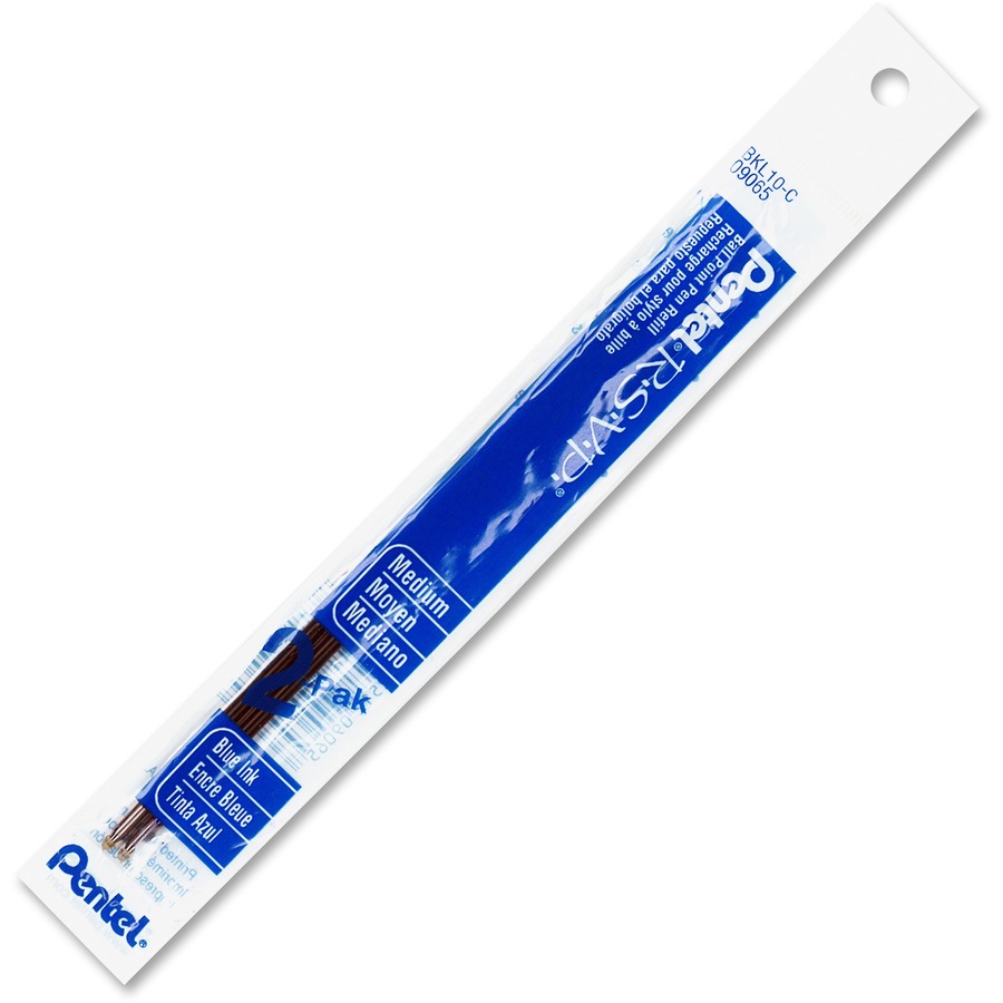 Pentel R.S.V.P. Ballpoint Pens, Fine Point, Blue - 12 Pack