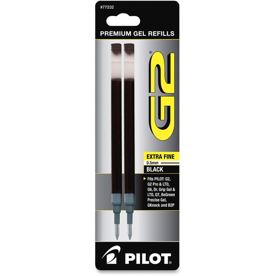 Pilot G 2 Retractable Gel Pens Extra Fine Point 0.5 mm Clear Barrels Blue  Ink Pack Of 12 - Office Depot