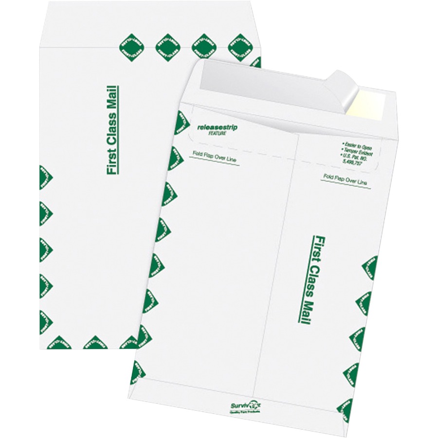 Quality Park Survivor Tyvek First Class Envelopes First Class Mail