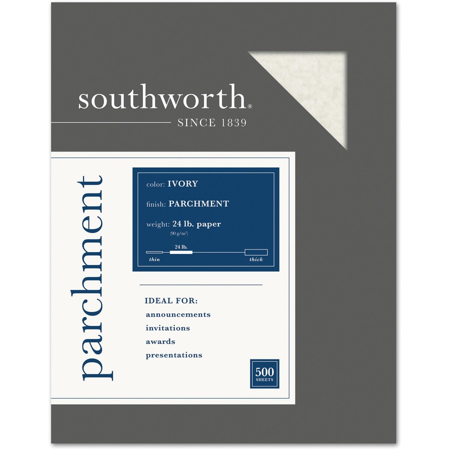 Southworth Business Paper, Ivory, 32 lbs, 8.5 x 11, Linen - 250 sheets