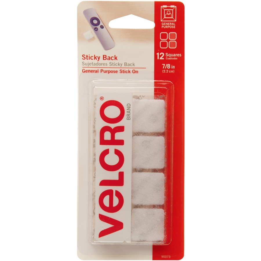 Velcro 24 x 0.75 Sticky Back for Fabrics White Tape Roll