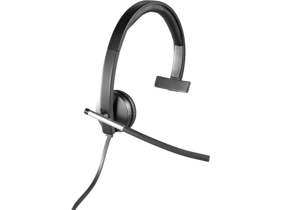 Image for Logitech USB Headset Mono H650e - Mono - USB - Wired - 50 Hz - 10 kHz - Over-the-head - Monaural - Supra-aural - Noise Cancellin from HP2BFED