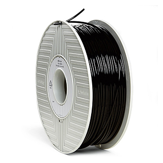 <b>Spool vs. Coil and Design</b></br>
Spools are easier to work with than coils. They are easily stored, mount conveniently and distribute the material in an even, consistent manner. However, not all spools are created equal. Verbatim 3D filament spools are custom designed for both strength and to ensure even feeding of filament, resulting in high-quality, consistent printing. 