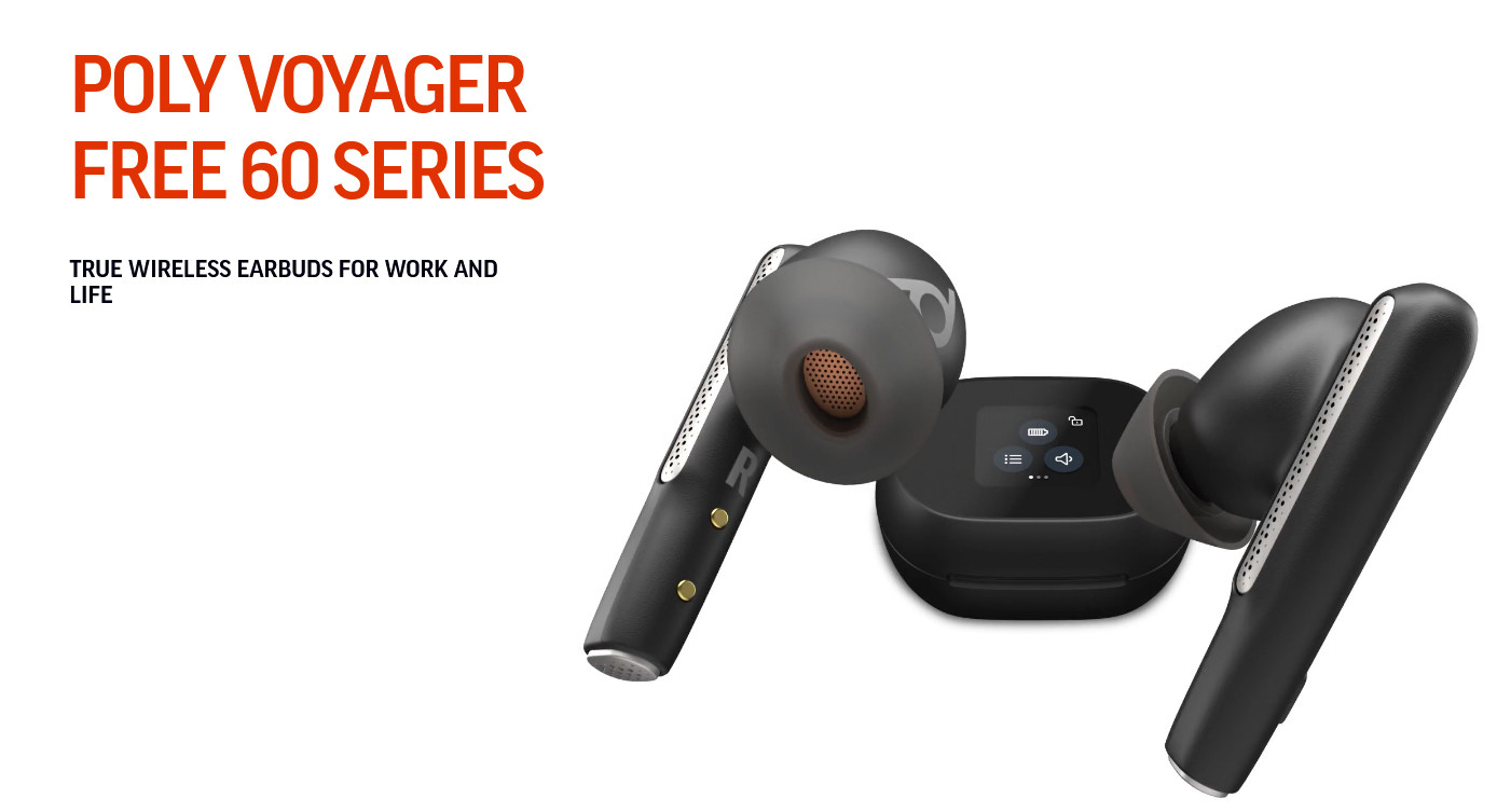 Poly Voyager Free 60+ UC Wireless Earset - USB-A Dongle - True