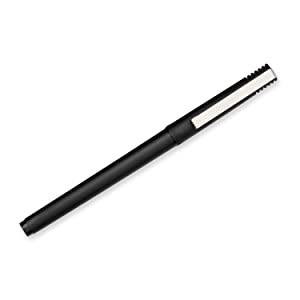 <b>uni-ball Roller
</b></br>
The uni-ball Roller pen is a classic, reliable and smooth writing tool with exclusive uni Super Ink that protects against water, fading and fraud. With a strong stainless steel tip, available with a fine or micro point, and matte black finish, it's as stylish as it is consistent. This pen is available in stick and grip versions and four ink colors. Made from 80% post-consumer recycled electronics.

