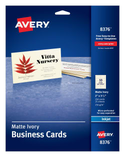 Avery® Ivory Business Cards, 2