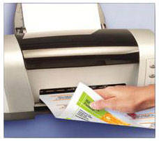 <b>Re-feed through printer to print back of cards.</b>