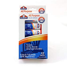 Glue Sticks 10 Count Glue Sticks Bulk 0.77 Ounce Purple Glue Stick - School Supplies for Kids, Liquid School Glue