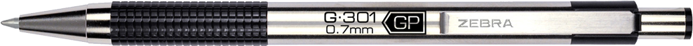 G-301 Gel Retractable 0.7mm Black 1pk