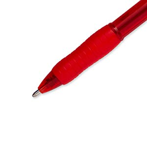<b> Rubberized Grip for Comfortable Writing </b></br> Designed with soft cushioned grips, Paper Mate Profile Ballpoint Pens fit comfortably and securely in the hand for long periods of stress-free writing. A plastic clip lets you effortlessly fasten the pen to a notebook, binder, or pocket, while the translucent barrel lets you see how much ink is inside the pen. 
