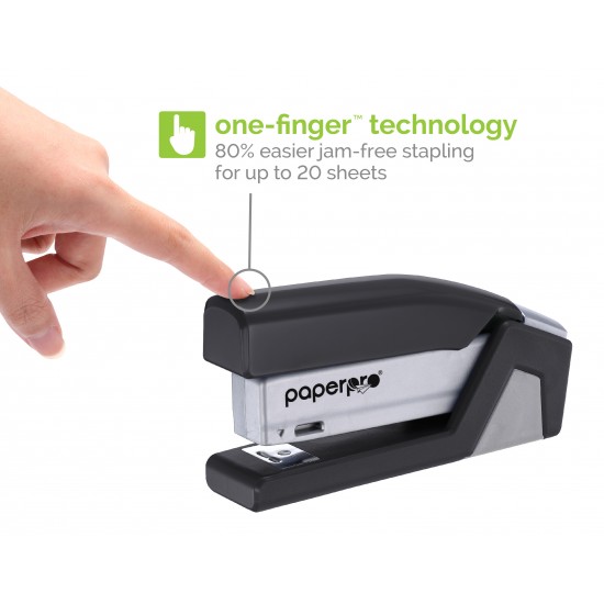 80% Easier Stapling with One-Finger Technology