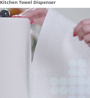  Like the kitchen roll you use at home, these paper towel rolls fit onto just about any kitchen towel dispenser. Choose the one that works with your décor (at your office, business or commercial building). 