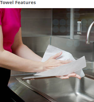  You can rely on these efficient kitchen towels for scrubbing and wiping up spills, yet they’re soft enough to use on your sensitive skin. 