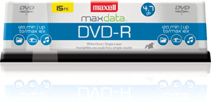 DVD-R 4.7GB DISC 15PK SPINDLE