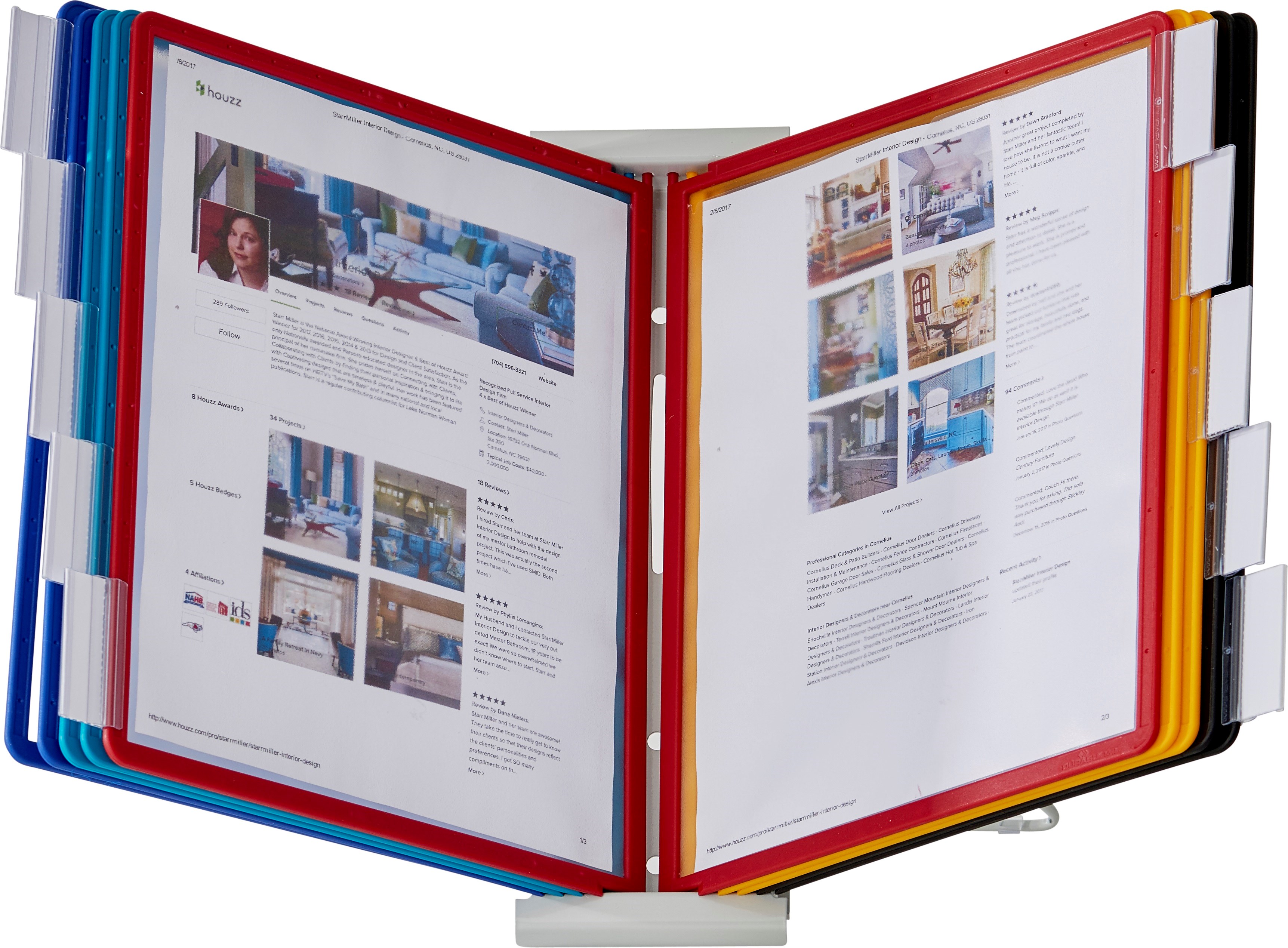 Durable InstaView Expandable Desktop Reference System 10 Panels