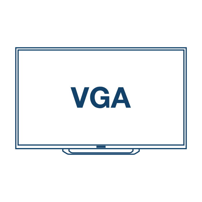 VGA logo on a screen diagram