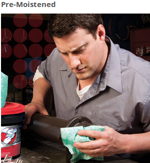  WypAll Waterless Cleaning Wipes cut through stuck-on grime and grease. Since they’re pre-moistened, you don’t need a separate cleansing agent and you won’t worry about spills. 