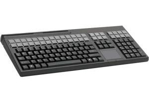 Full-sized multifunctional keyboard with enhanced 131 position key layout and magnetic card reader 