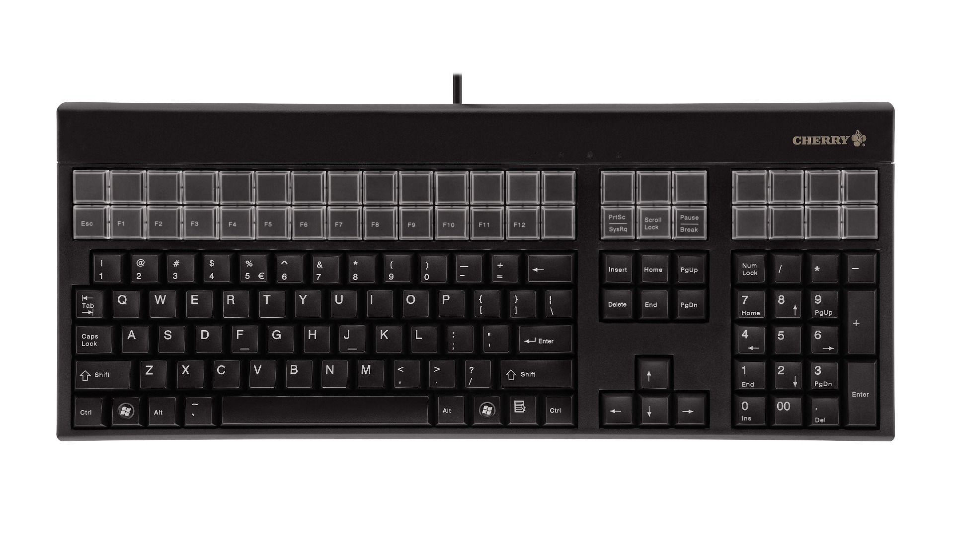 Full-sized multifunctional keyboard with enhanced 131 position key layout
