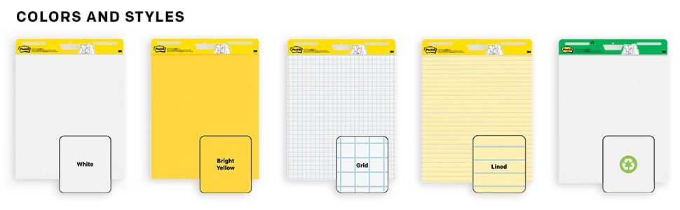 Post-it® Self-Stick Easel Pad Value Pack - 30 Sheets - Plain - Stapled -  18.50 lb Basis Weight - 25 x 30 - White Paper - Repositionable