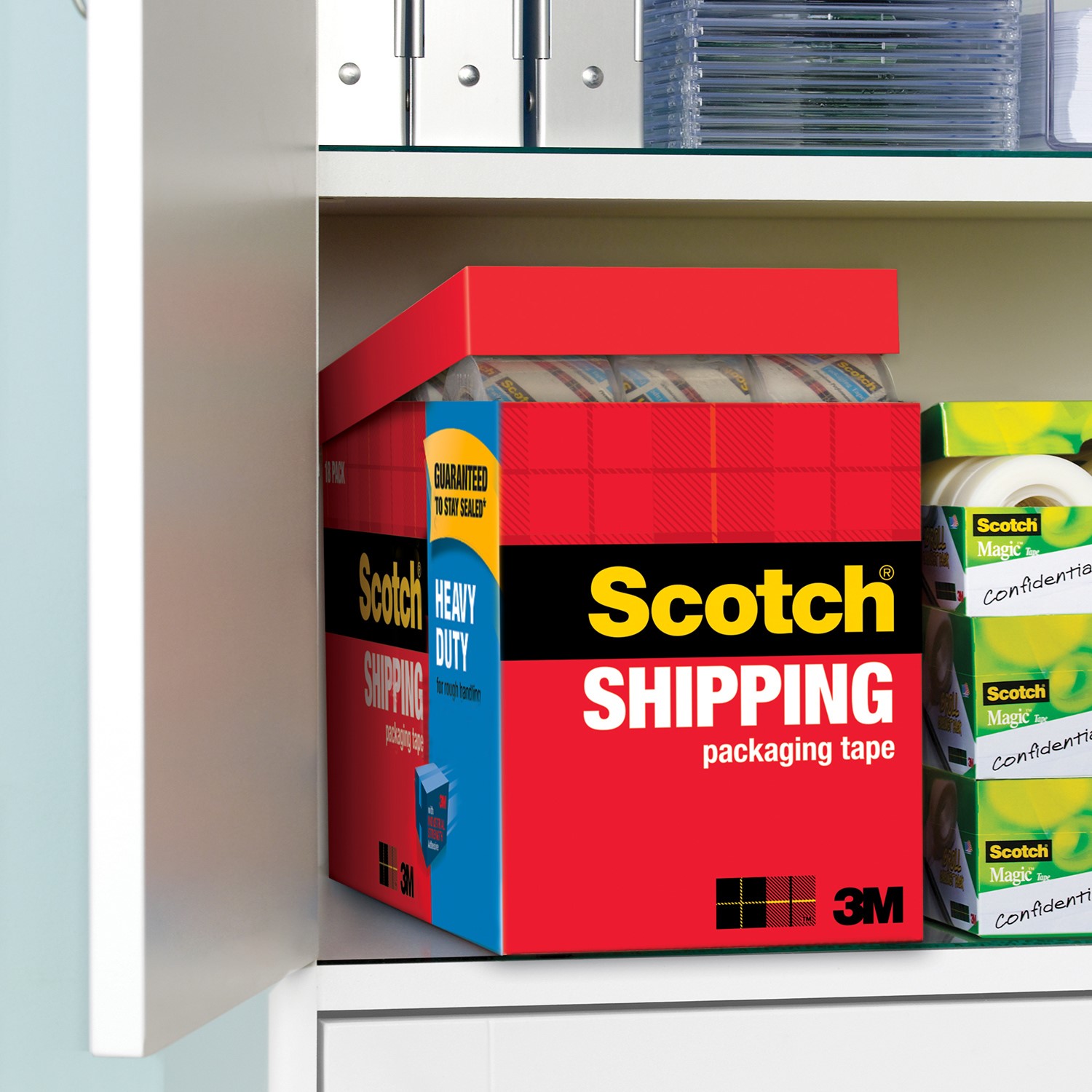 3M Scotch® 1 7/8 x 54.6 Yards Clear Heavy-Duty Shipping and