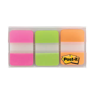 <b>Dispenser Type</b></br><b>On-The-Go</b></br>
Many of the Post-it® Tab products come in a handy, clear plastic dispenser that pop up the tabs one-at-a-time. Conveniently goes in a desk drawer, briefcase, backpack or purse to be available when needed. 