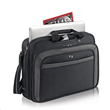 <b> Organization and Productivity:  </b></br> Equipped with a padded laptop compartment, quick access pocket, front zip-down organizer section, and a front zippered pocket. 