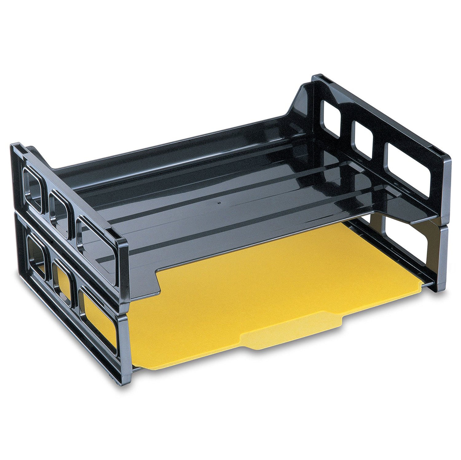 Will stack with most brands of side loading letter trays