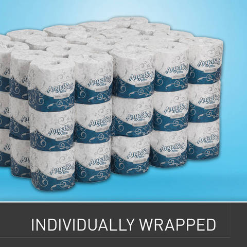 Each roll is individually wrapped for increased sanitation and easy stacking in any supply closet.
