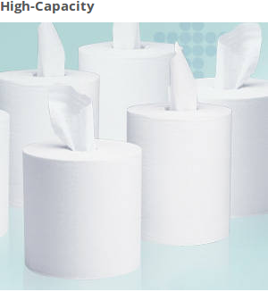  Changing your paper towels center pull less often means you save on office maintenance costs. They’re high-capacity (700 paper towels per roll), so they’re good for efficiency and your bottom line. 
