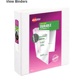 Customize the cover and spine of your binder with free templates and designs from Avery Design & Print.