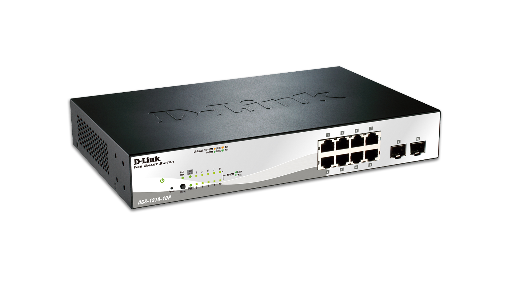 D-Link 12-Port 10 Gigabit Smart Managed Switch includes 8 10G ports, 2 –  D-Link Systems, Inc