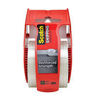 <b> Scotch® Reinforced Strength Shipping Strapping Tape </b></br> Fiberglass Reinforced. </br>Ideal for sealing, banding, and bundling.
It's moisture resistant so it also comes in
handy for temporary repairs.