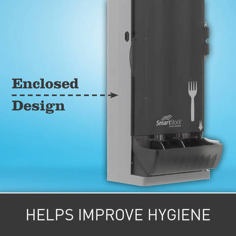 Enclosed design helps protect cutlery from contaminants.

