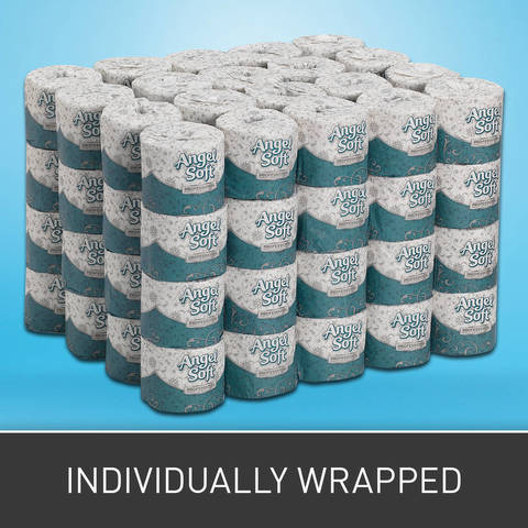 Each roll is individually wrapped for increased sanitation and easy stacking in any supply closet.
