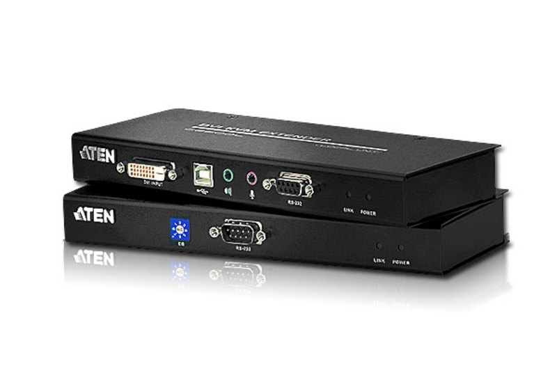 USB DVI Cat 5 KVM Extender (1024 x 768@60m)  
