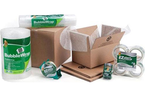 <center><b>Mailing and Shipping Solutions</b></br>
The Duck brand has you covered for your mailing, shipping, packing and moving needs. Make sure the items you're shipping make it to their destination safe and sound with everything from sturdy boxes and mailing tubes to bubble mailers and Bubble Wrap.</center>