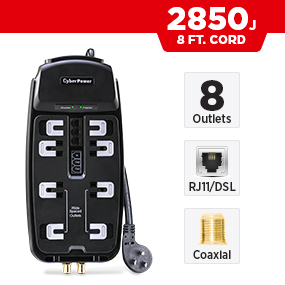 CSHT808TC Home Theater Surge Protector