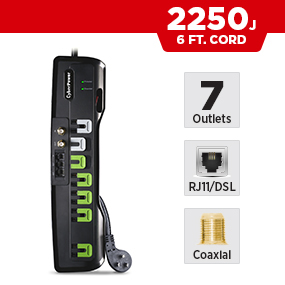 CSHT706TCG Home Theater Surge Protector