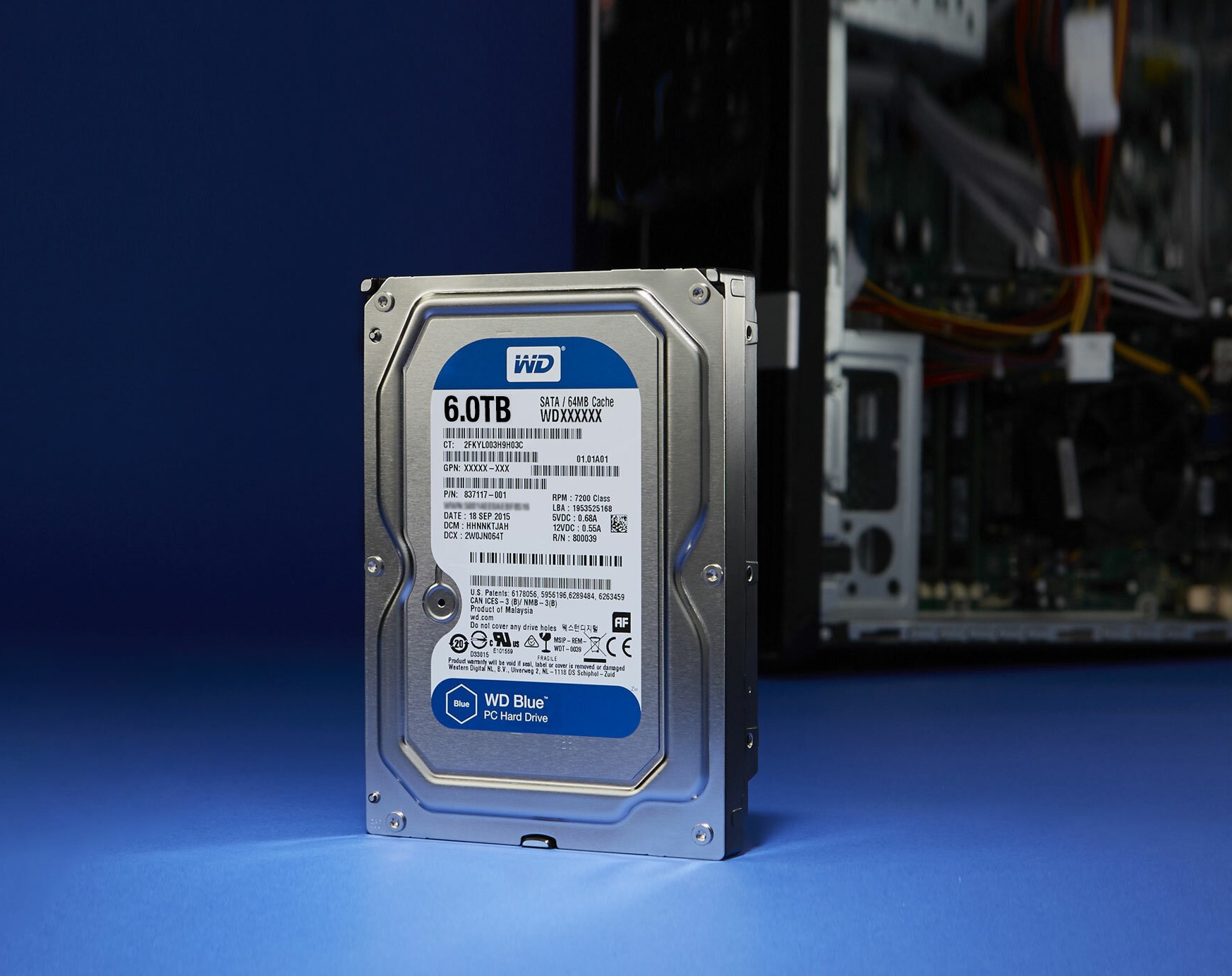 Срок службы жесткого. 64 TB HDD. 6 ТБ жесткий диск WD Blue. WD Blue 1tb 7200 скорость. WD Blue 1tb фото.